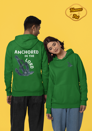 Anchored in the Lord Hoodie - White