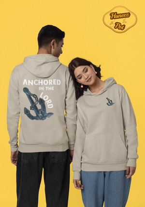 Anchored in the Lord Hoodie - White