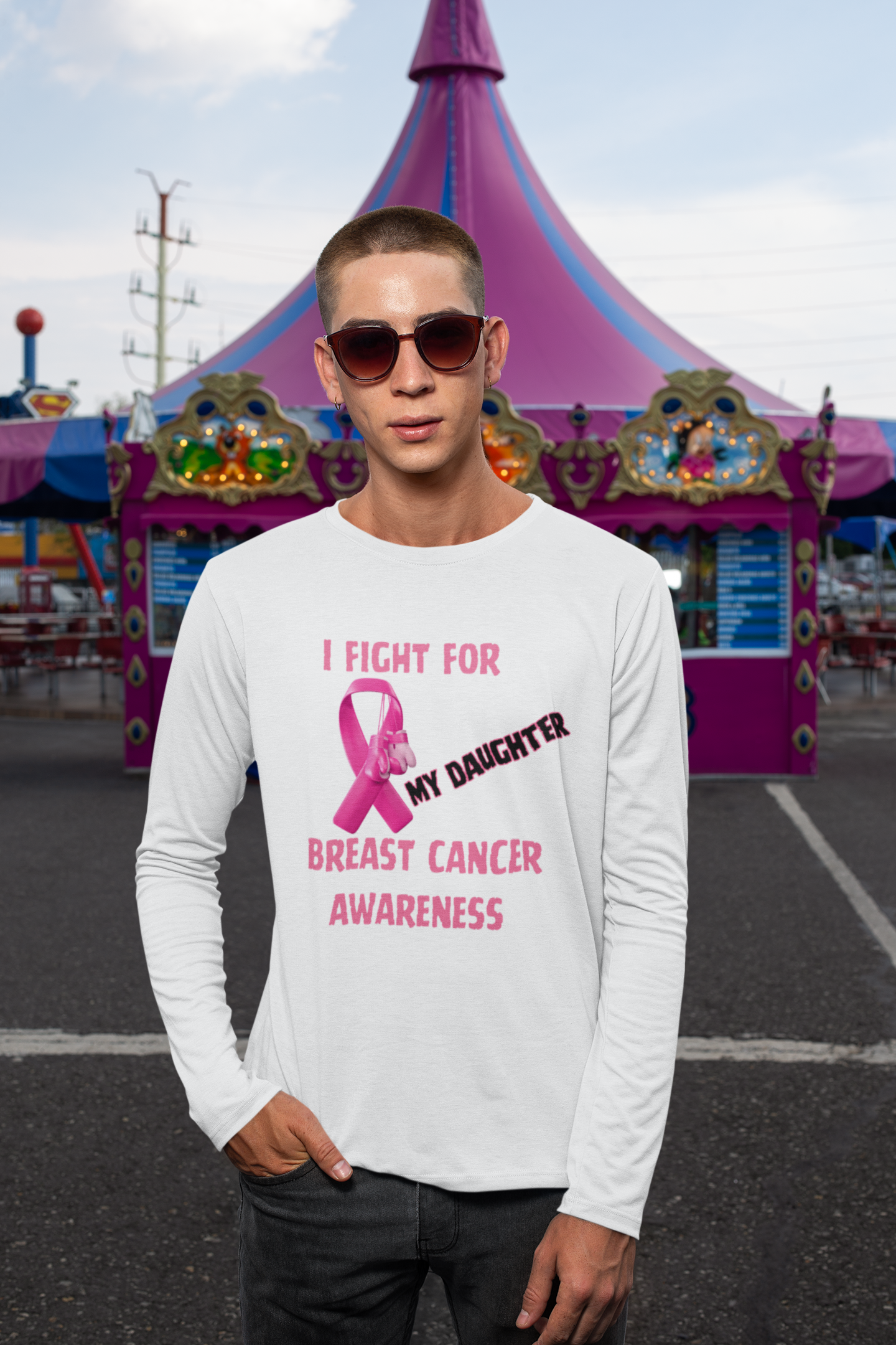 I Fight For Daughter Long Sleeve Shirt