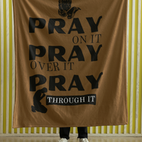 Pray On Cozy Plush Fleece Blanket