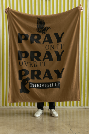 Pray On Cozy Plush Fleece Blanket