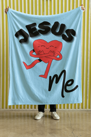 Jesus Loves Me Cozy Plush Fleece Blanket