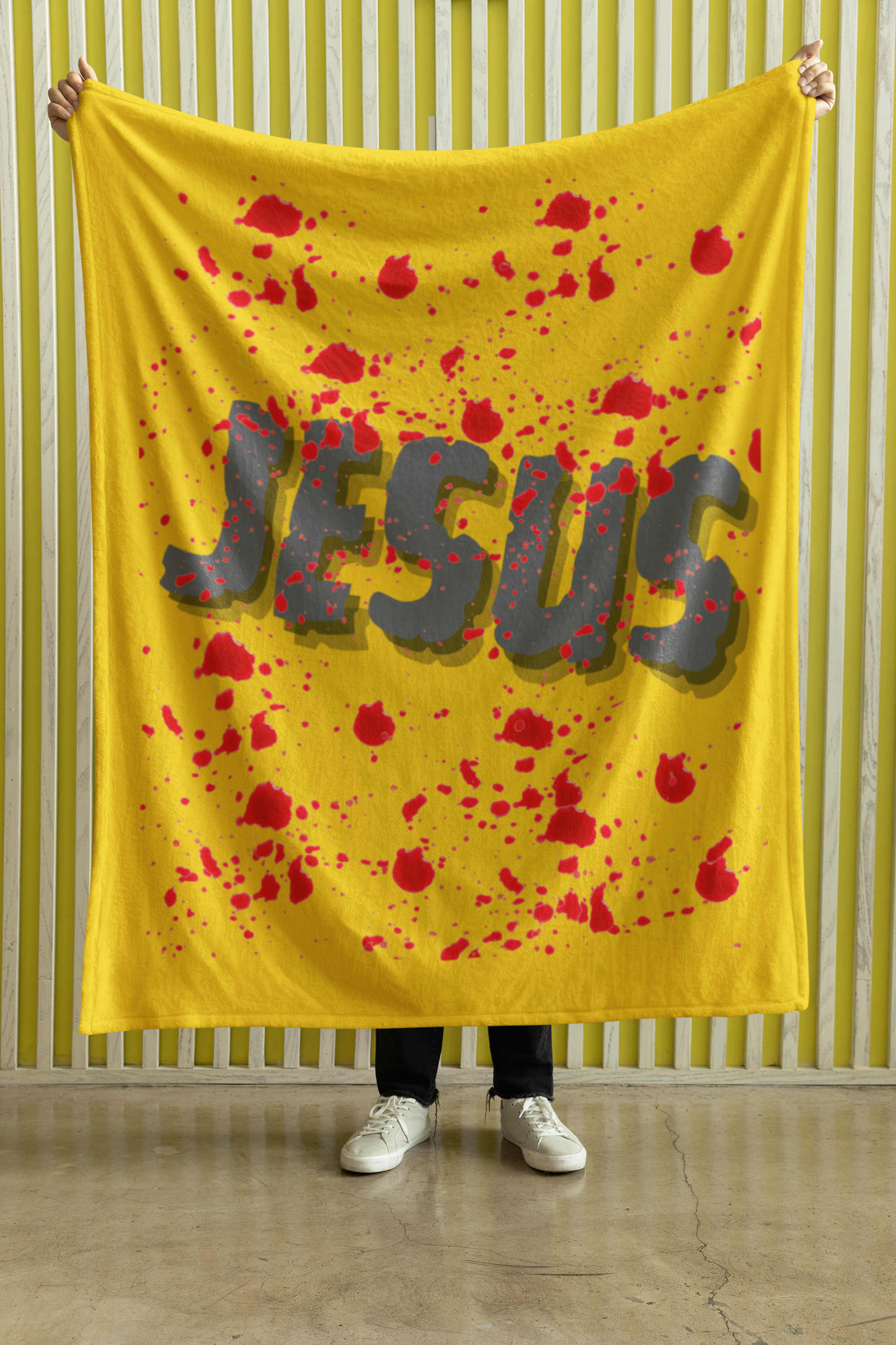 Blood of Jesus Cozy Plush Fleece Blanket