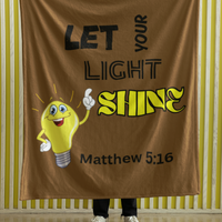 Let Your Light Shine Cozy Plush Fleece Blanket