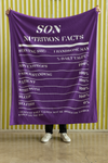 Nutrition Facts Son Cozy Plush Fleece Blanket - White