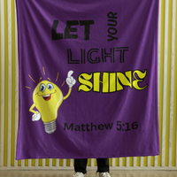 Let Your Light Shine Cozy Plush Fleece Blanket