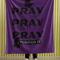 Pray On Cozy Plush Fleece Blanket