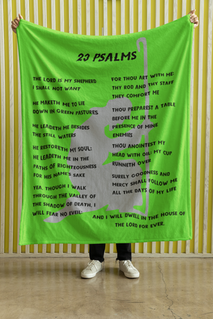 23 Psalms Cozy Plush Fleece Blanket - Black