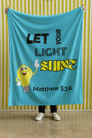 Let Your Light Shine Cozy Plush Fleece Blanket