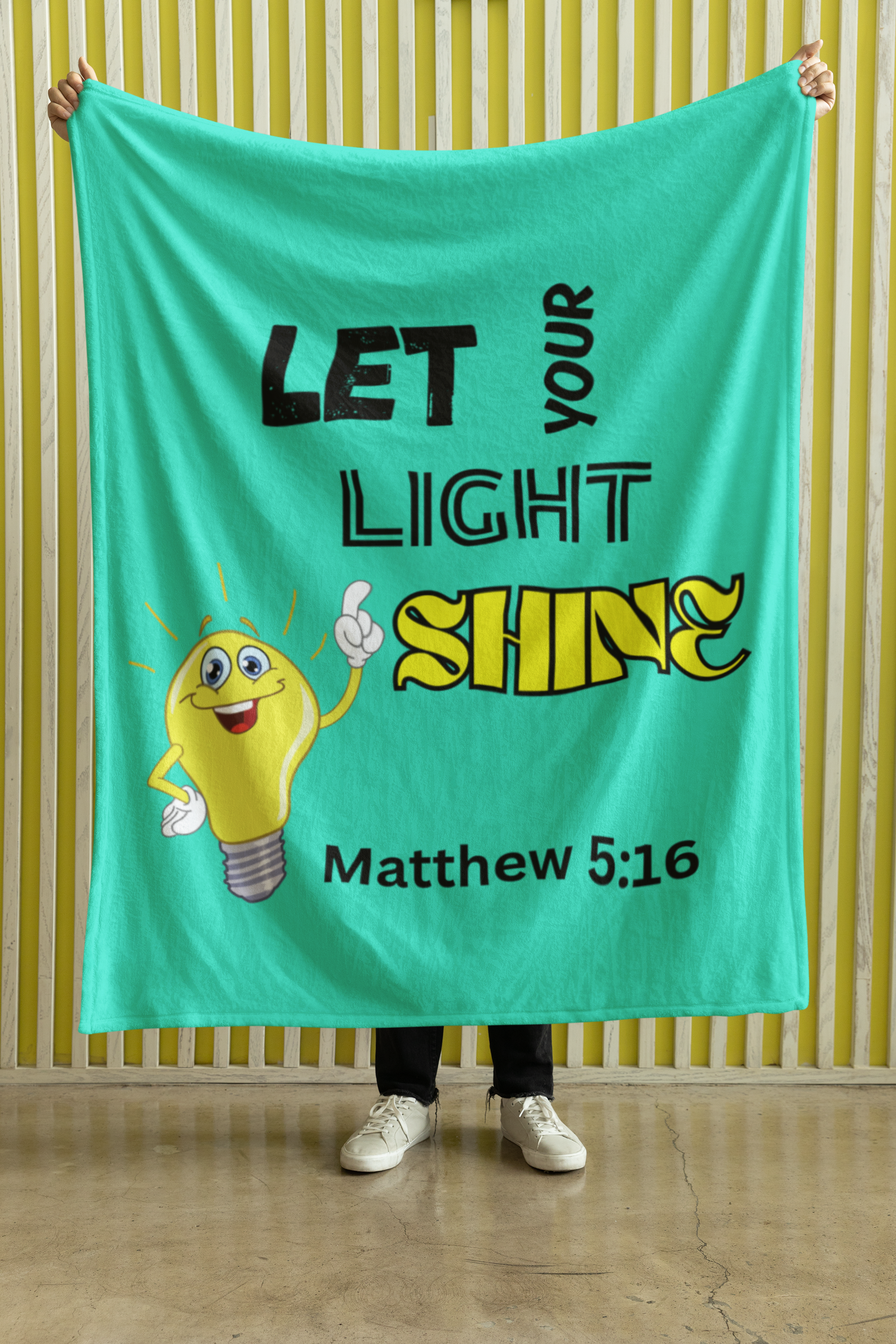 Let Your Light Shine Cozy Plush Fleece Blanket