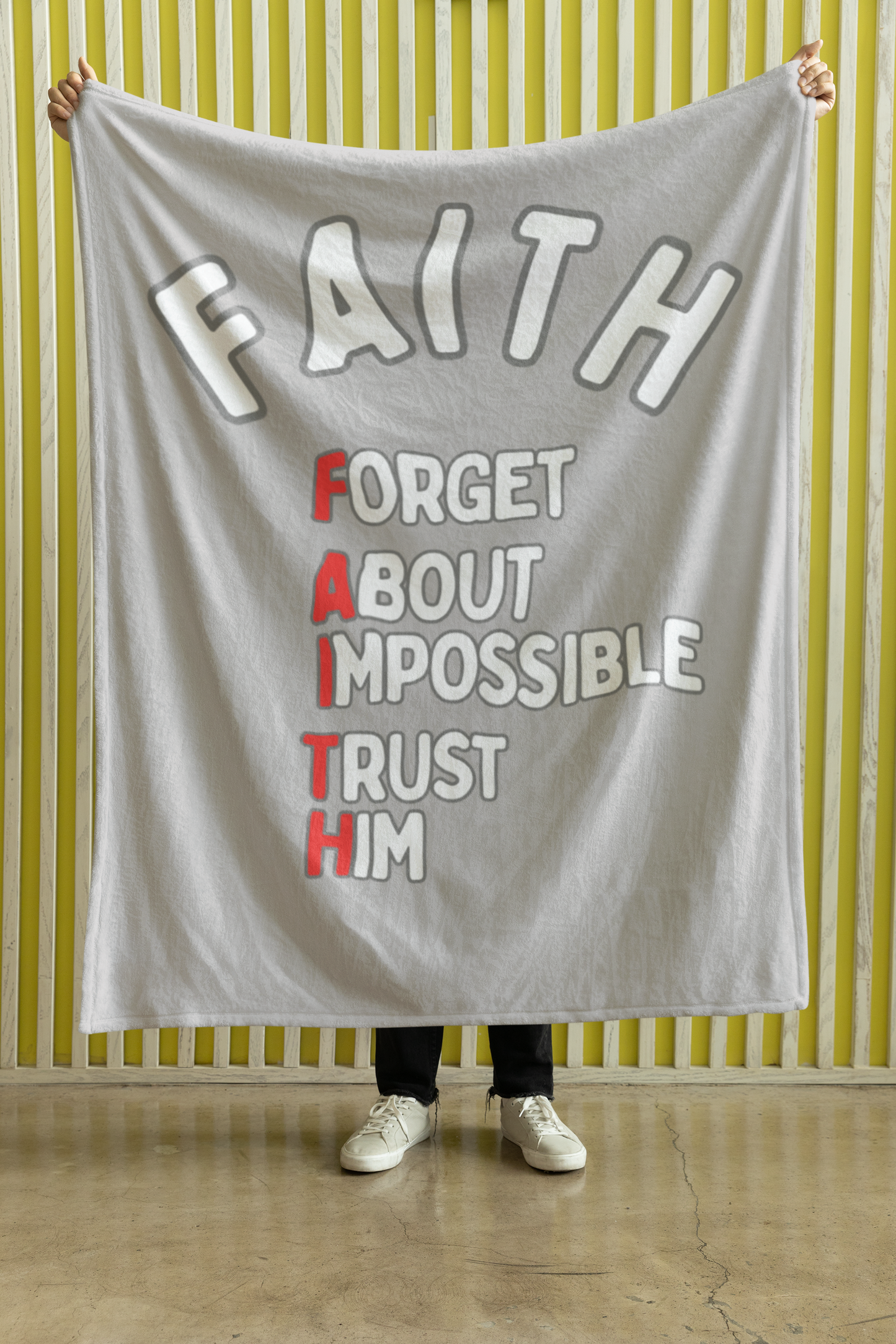 FAITH Cozy Plush Fleece Blanket