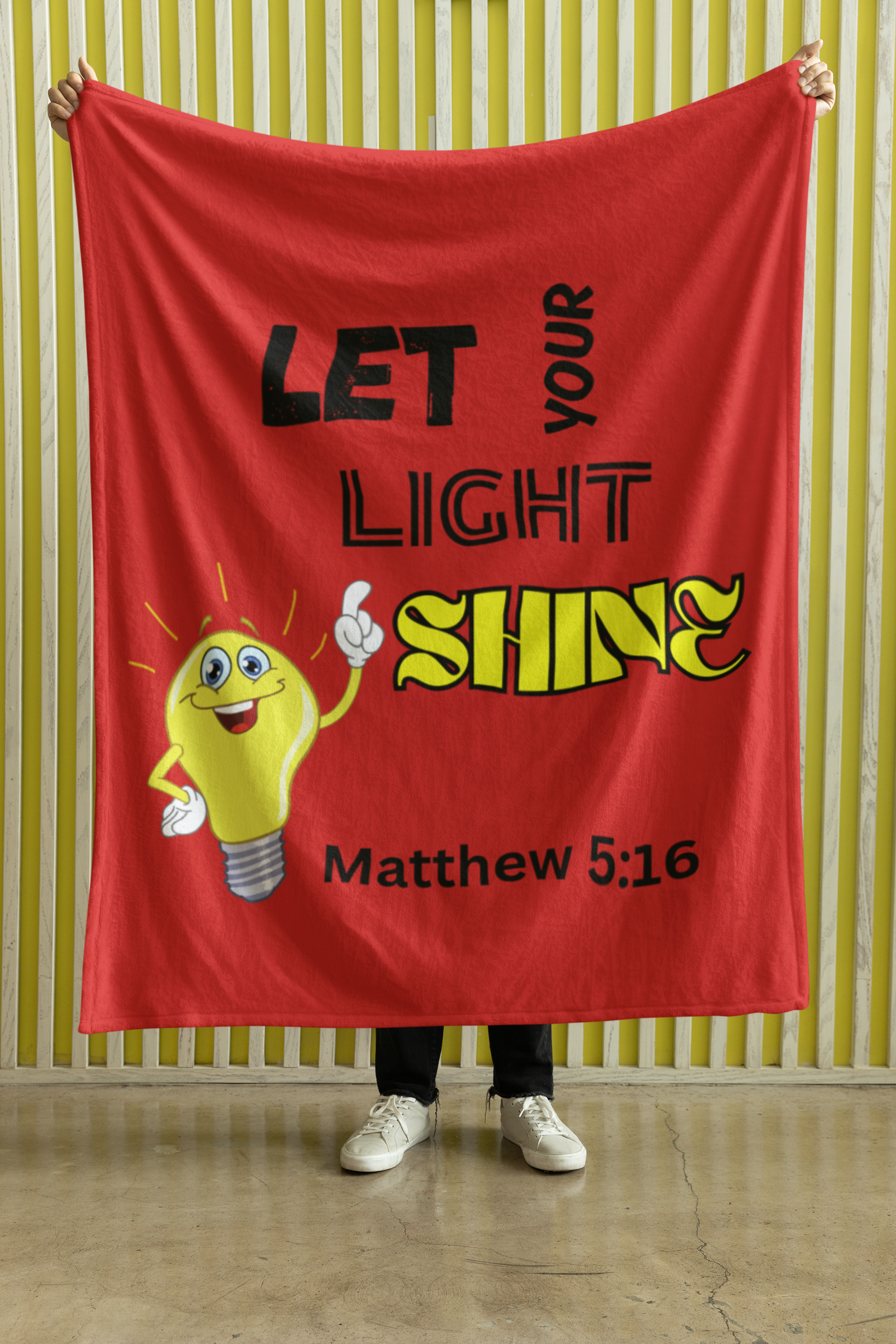 Let Your Light Shine Cozy Plush Fleece Blanket