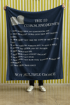 The 10 Commandments Cozy Plush Fleece Blanket - White