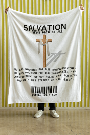 Jesus Paid Cozy Plush Fleece Blanket