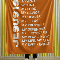 Jesus Is Cozy Plush Fleece Blanket - White