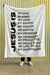 Jesus Is Cozy Plush Fleece Blanket - Black