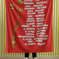 Names of God Cozy Plush Fleece Blanket - White