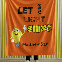 Let Your Light Shine Cozy Plush Fleece Blanket