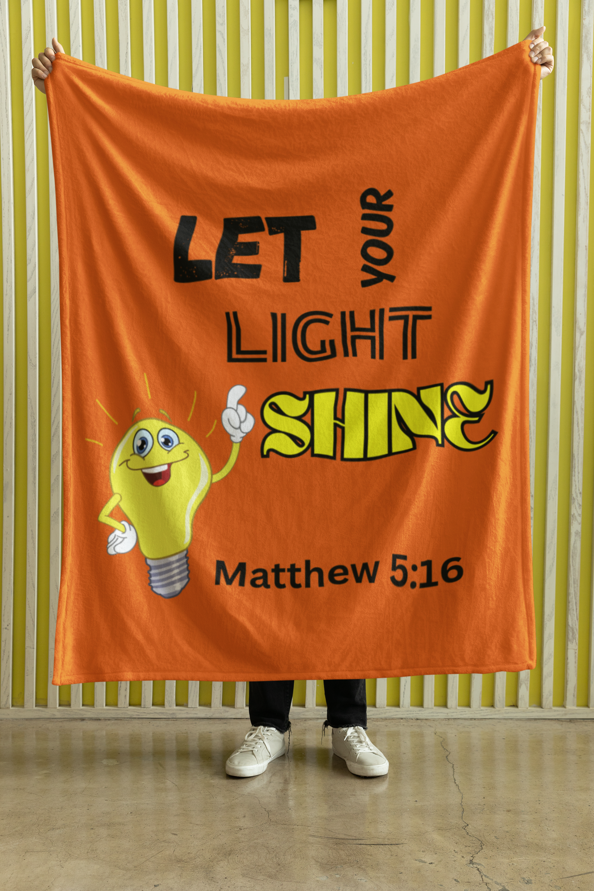 Let Your Light Shine Cozy Plush Fleece Blanket