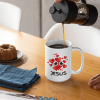 Eye Love Jesus White Mug