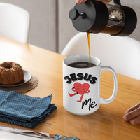Jesus Loves Me White Mug