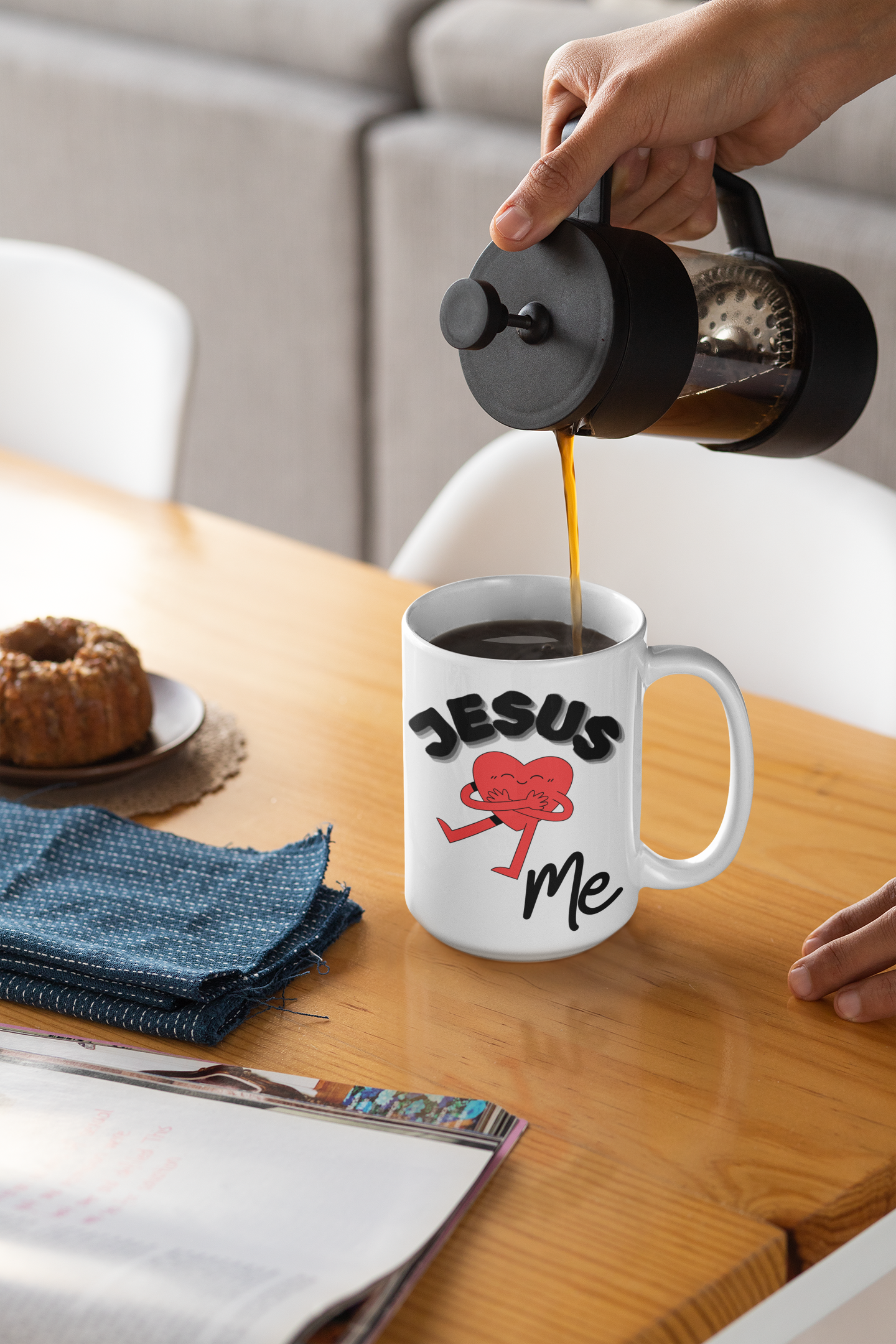 Jesus Loves Me White Mug