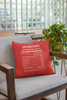 Nutrition Facts Pillow - Husband - White