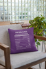 Nutrition Facts Pillow - Husband - White