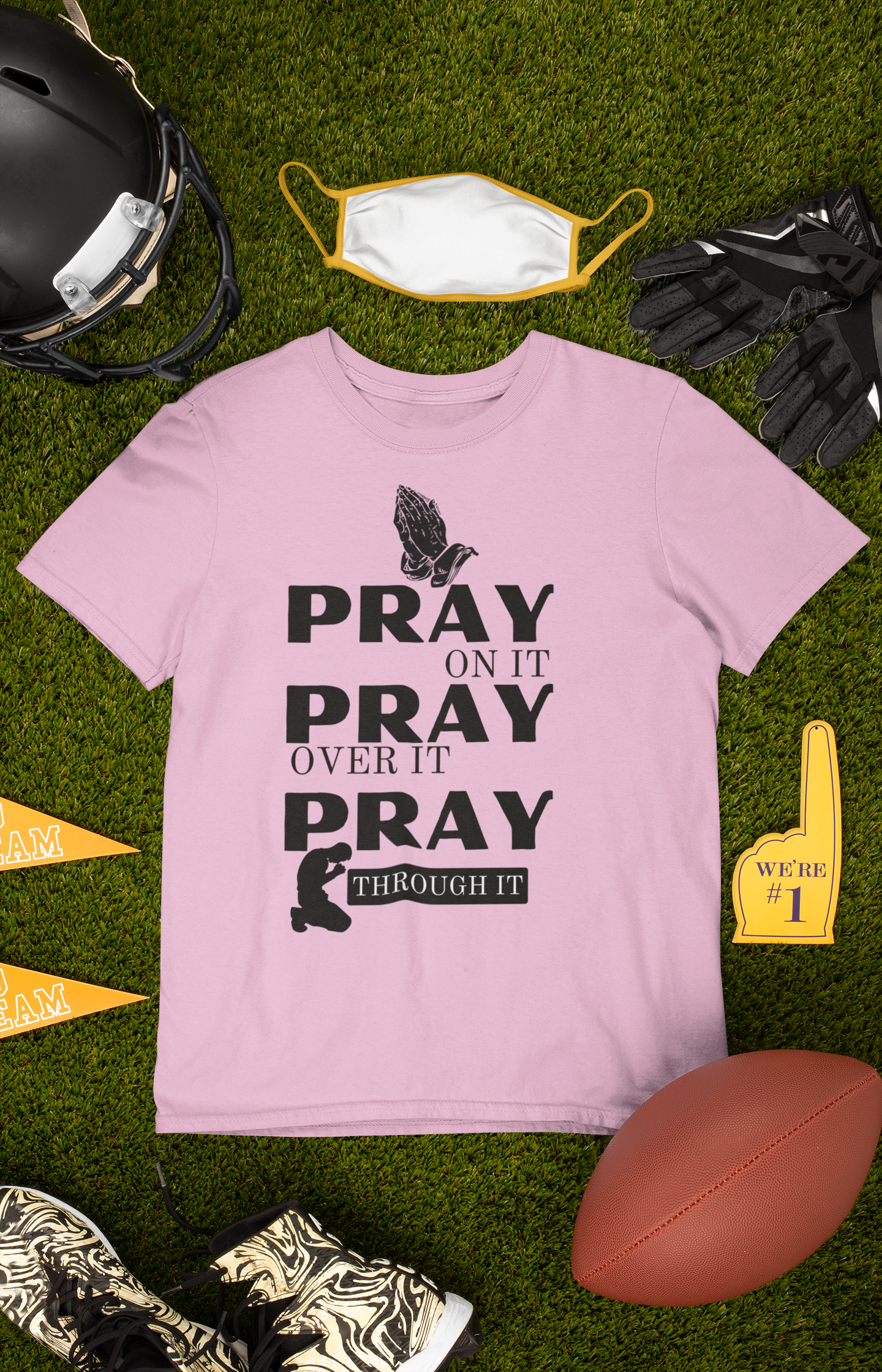 Pray on Short Sleeve Shirt