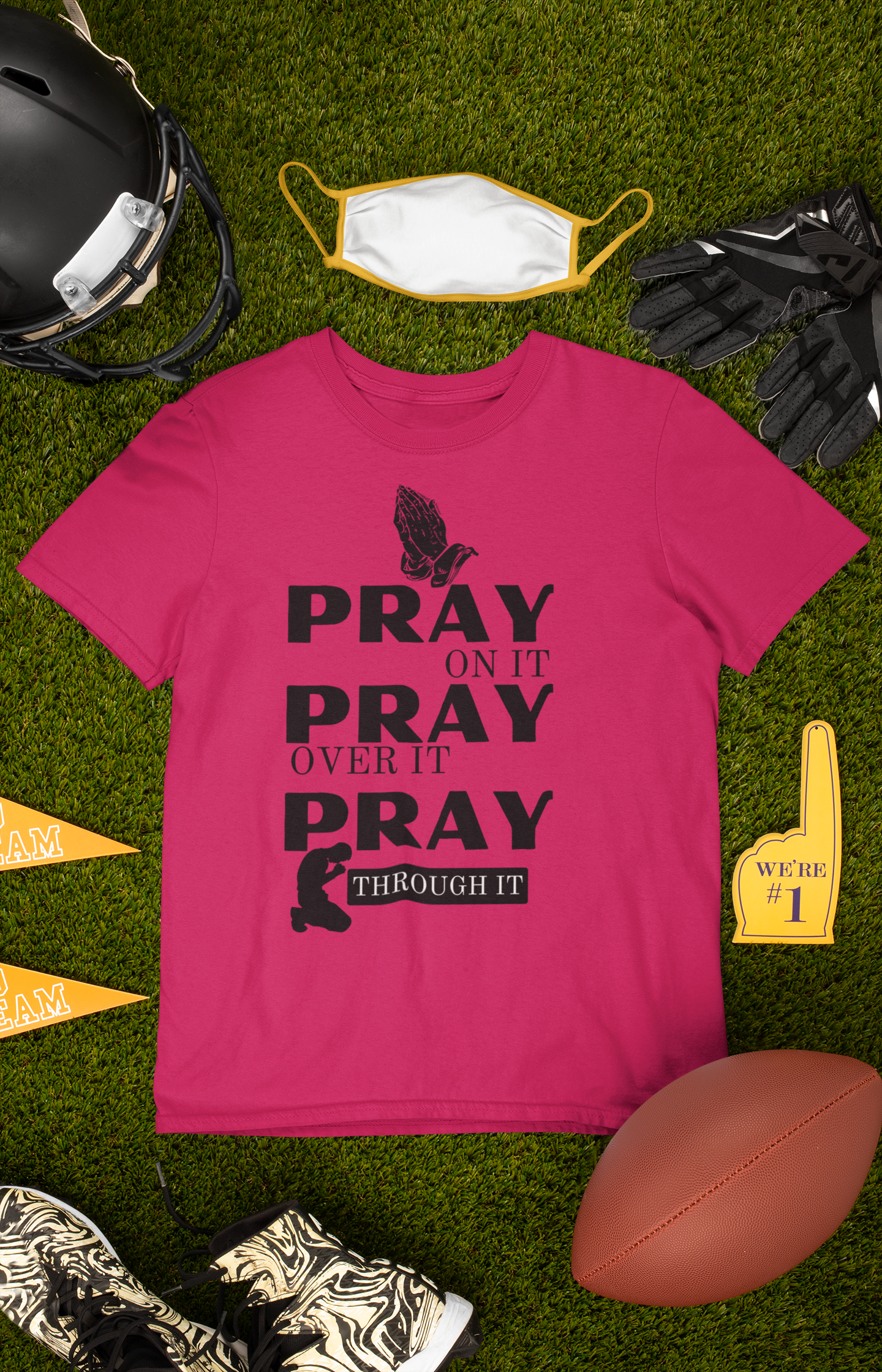 Pray on Short Sleeve Shirt