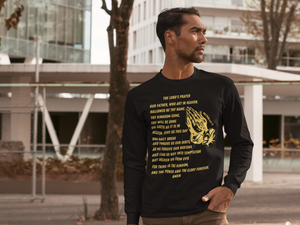 Lord's Prayer Long Sleeve T-shirt Gold