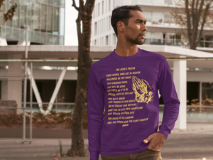 Lord's Prayer Long Sleeve T-shirt Gold