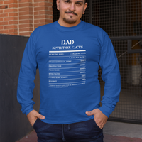 Nutrition Facts T-Shirt LS - Dad - White