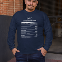 Nutrition Facts T-Shirt LS - Dad - White