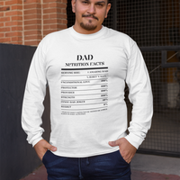 Nutrition Facts T-Shirt LS - Dad - Black