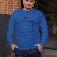 Nutrition Facts T-Shirt LS - Dad - Black