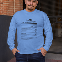 Nutrition Facts T-Shirt LS - Dad - Black