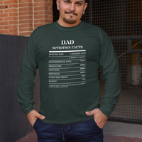 Nutrition Facts T-Shirt LS - Dad - White