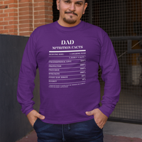 Nutrition Facts T-Shirt LS - Dad - White