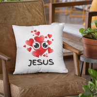 Eye Love Jesus Pillow