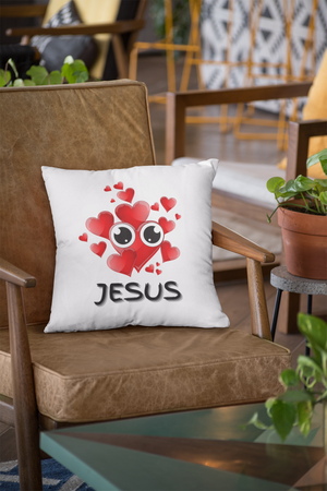 Eye Love Jesus Pillow