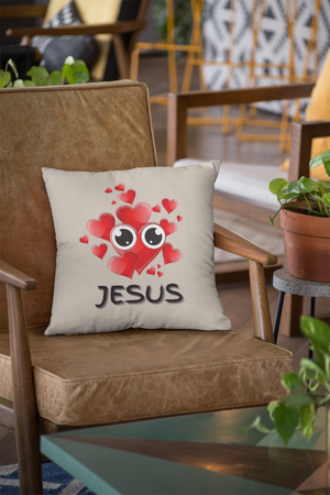 Eye Love Jesus Pillow