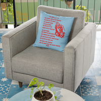 Lord's Prayer Pillow Red