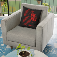 Lord's Prayer Pillow Red