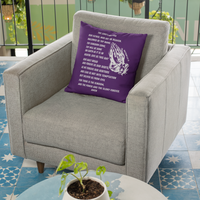 Lord's Prayer White Pillow