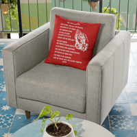 Lord's Prayer White Pillow