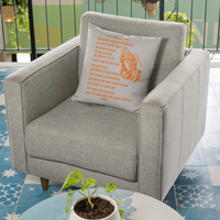 Lord's Prayer Pillow Orange