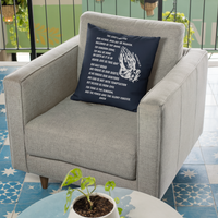 Lord's Prayer White Pillow