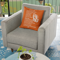 Lord's Prayer White Pillow