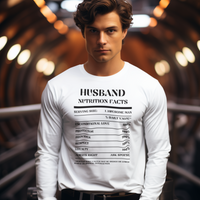 Nutrition Facts T-Shirt LS - Husband - Black